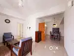 At Pattom 3BHK semi furnished flat for rent