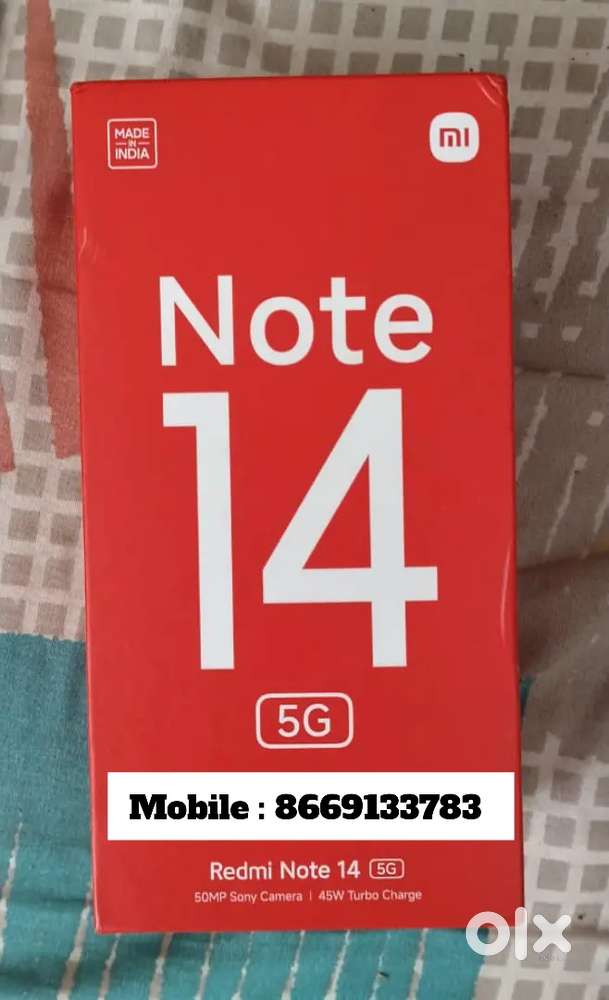 Redmi Note 14 5G  8GB RAM 256GB Storage