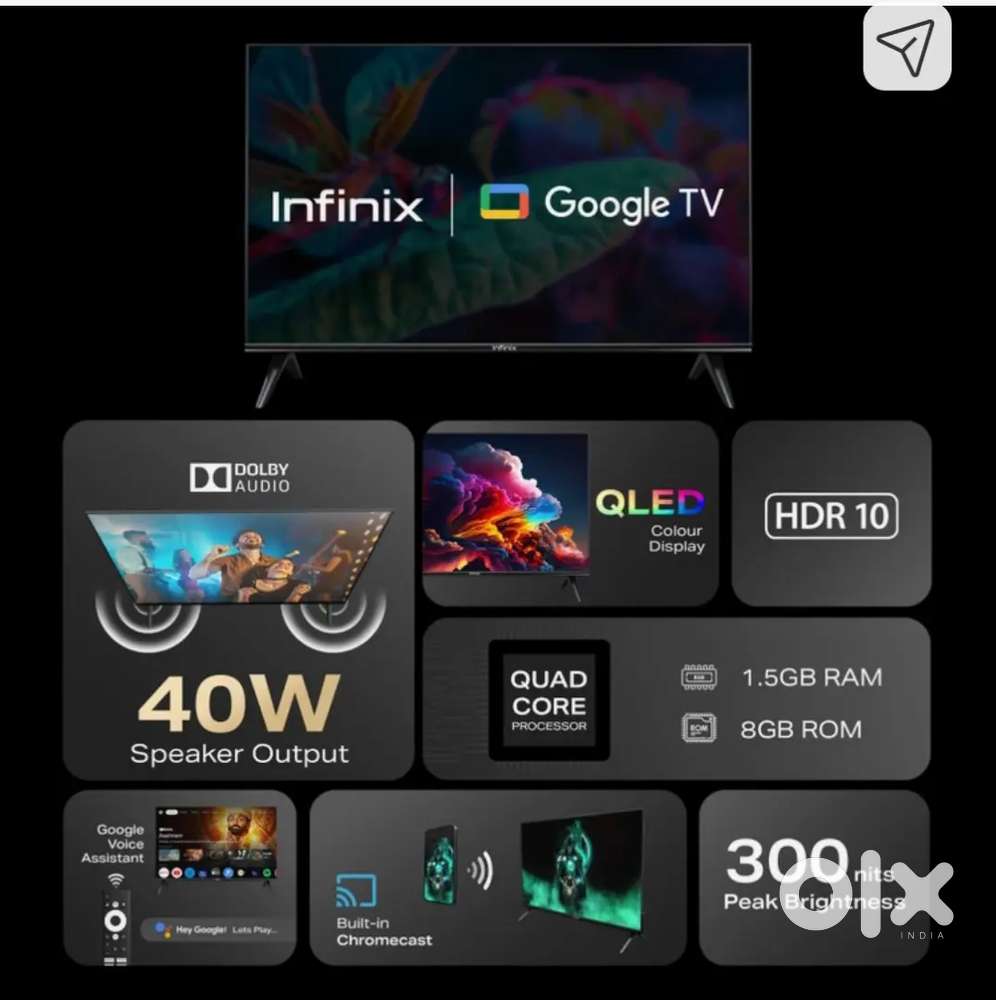 43 tv in brand new condition