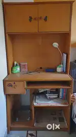 Solid Teak Wood Study Table | Work + Storage | Great Condition
