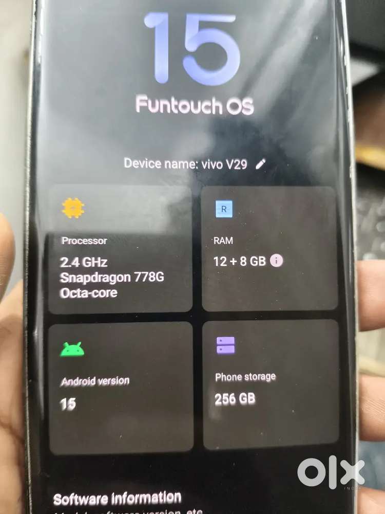 Vivo v29 5g 12 256  18 month old