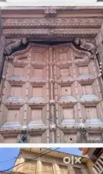 Antique old sagwan doors frame and window frame