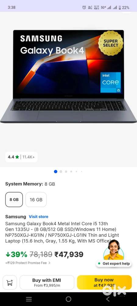 Samsung galaxy Book 4