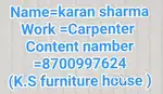 Koi bhi Carpenter ka kam ho contact me