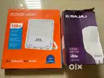 Bajaj 50w LED Bulb With 120W Flood Light Warm Tone