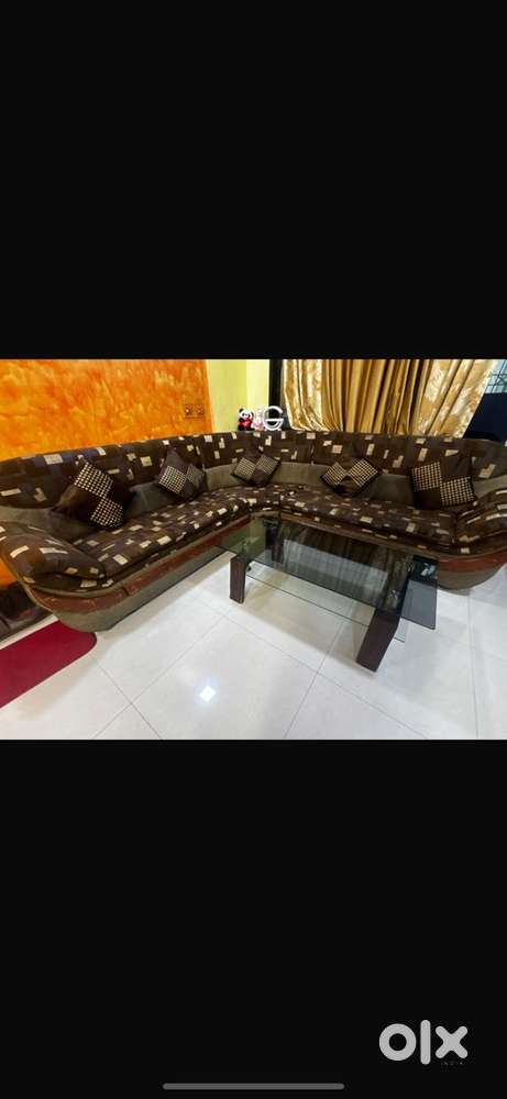7 seater L Type Sofa + Table