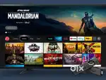Cool blue led segment configured tv