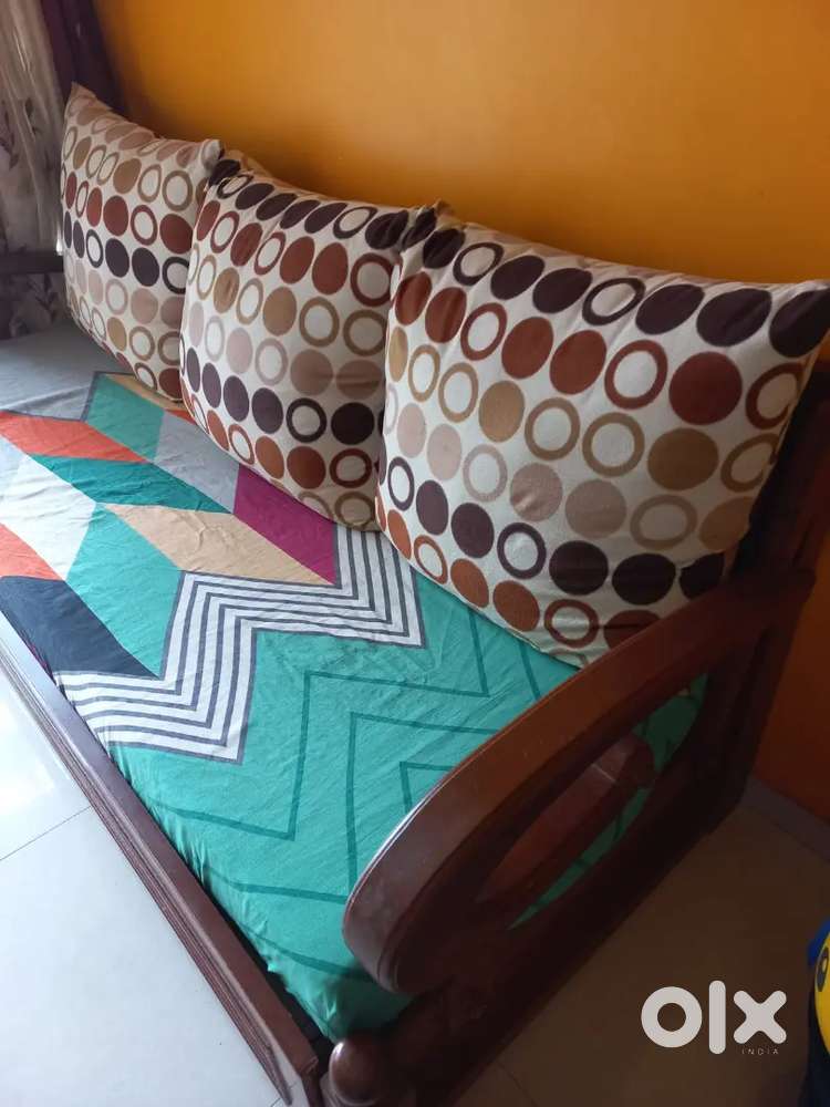 Sofa cum bed with storage