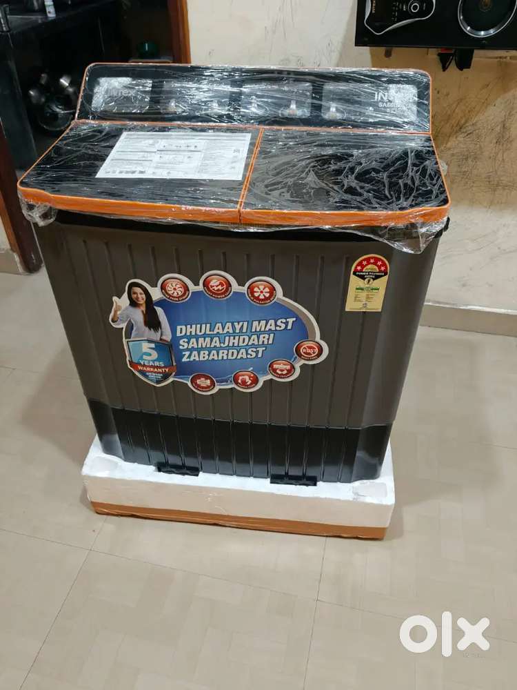 New washing machine unwrapped