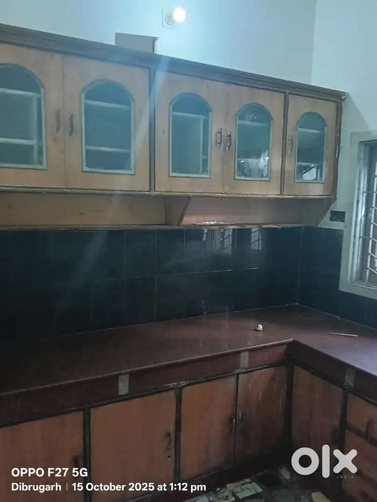 three rooms with attached toilet,kitche,running  water,