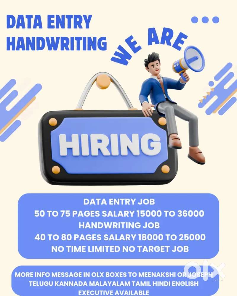 GOVT JOB 110% GENUINE WORK DATA ENTRY HANDWRITING JOB