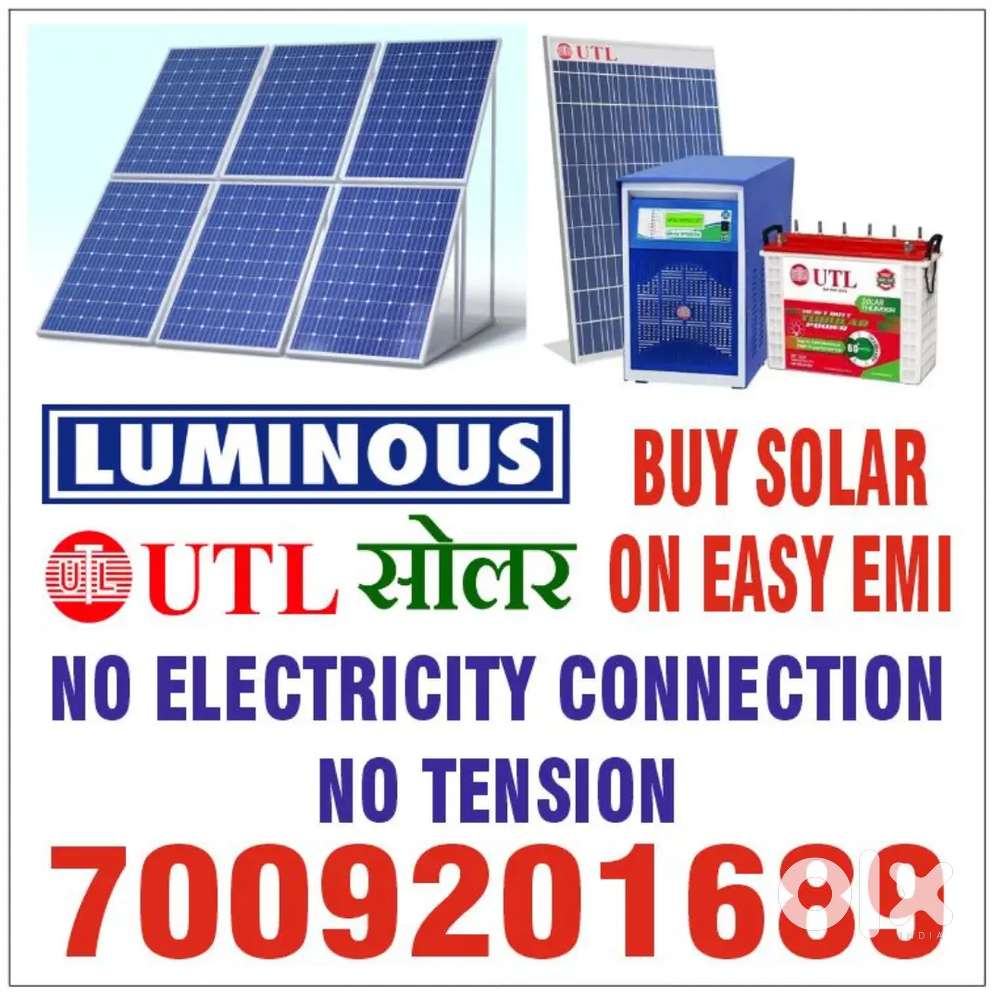 Solar inverter system and normal inverter batteries new and old all