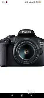 Canon EOS 1500D DSLR Camera body+ 18 - 55mm lens IS II lens