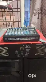 Dubbul 15 speaker 2000watt mospet 6 chenal mixer