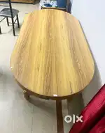 Sturdy 6-ft Oval Dining Table + 3 Chairs – Great Condition – ₹3,000