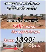 Abhanpur bas istesn sey 2 kilo mitar duri pe plot daveisan hai