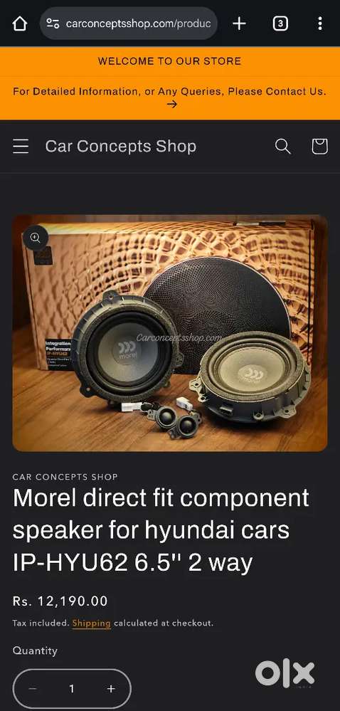 Car Bass + Premium Component Speakers Combo