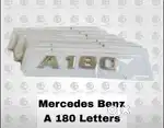 Mercedes Benz A 180 Letters
