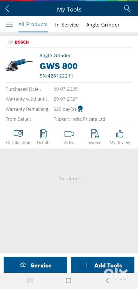 Bosch 800 watt grinder