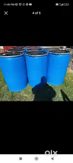Blue Barrels Blue drums