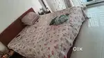 Double bed with slider storage , godrej bed
