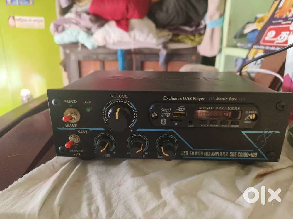 2.1 stereo amplifier with samcon analog fm reciving board infield