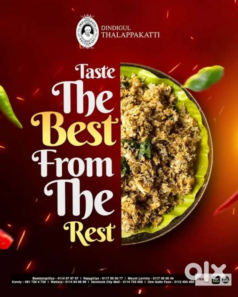 Female Cashier Wanted Dindigul Thalappakatti Hotels