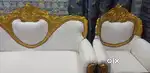 2 sofa dining table double bed