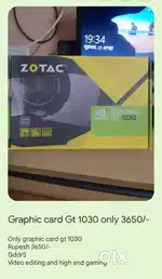 Intel cput with graphic card gt 1030 and 1080p monitor