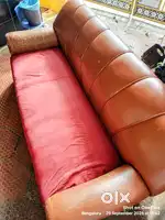 3 seater leatherette Sofa + 2 Sofa cover