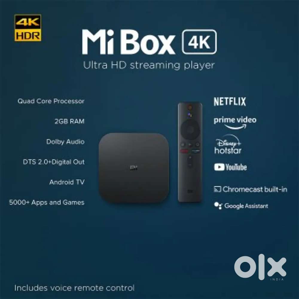 Mi Box 4k Media Streaming Device (Black)