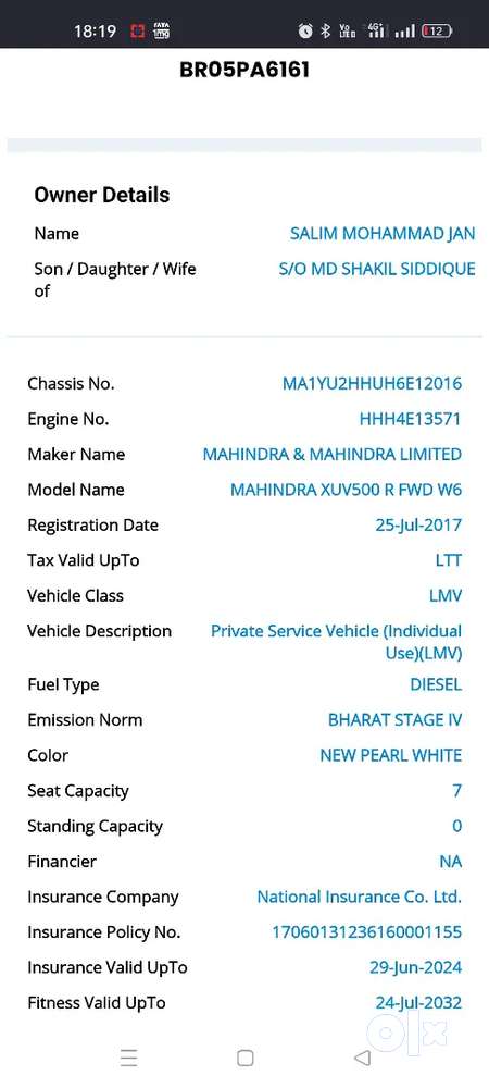 Mahindra XUV500 2017 Diesel 70000 Km Driven
