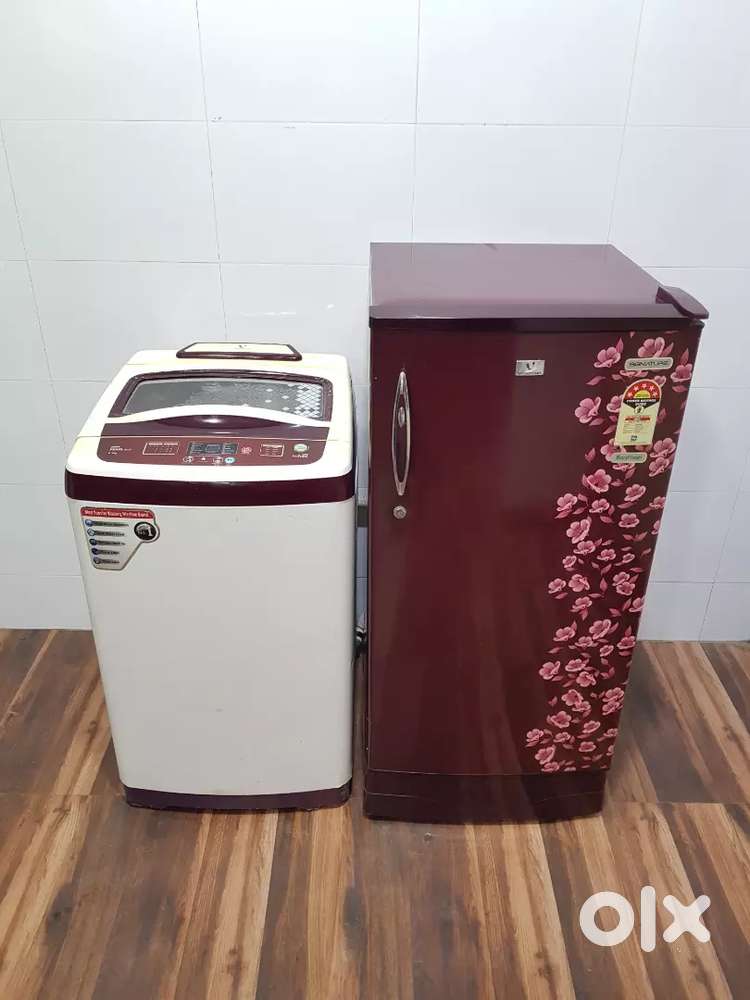 Videocon washing machine and flower model refrigerator