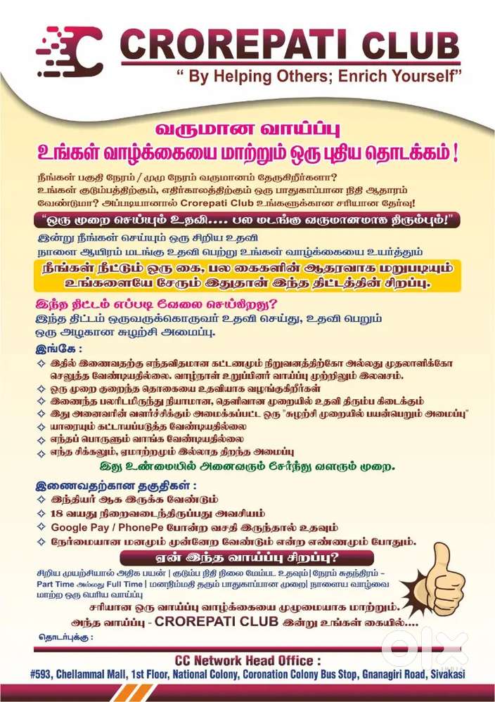 Part time Opportunity