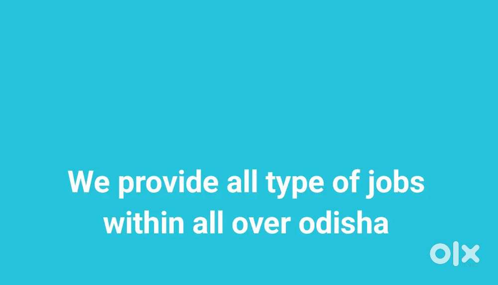 All type of jobs within all over odisha