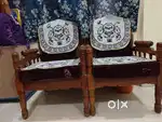 5 seat wooden sofa