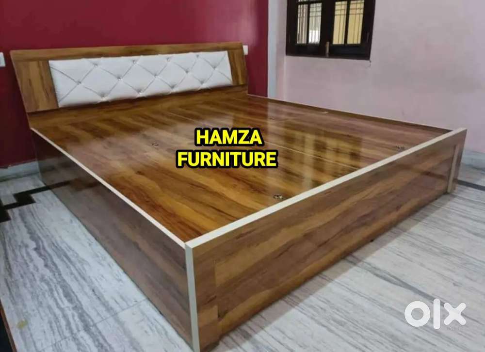 HAMZA FURNITURE NEW DESIGNER PARTICLE BOARD WOOD BED 6BY6
