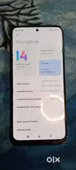 Redmi note 10s 6/64 original display with bill box & charger.