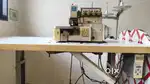 For thread interlock machine