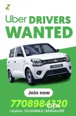 Uber Driver Vacancy in Bangalore