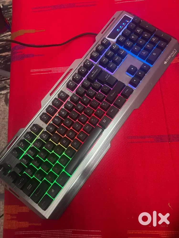 Zebornics RGB gaming keyboard-perfect condition,  Great deal.