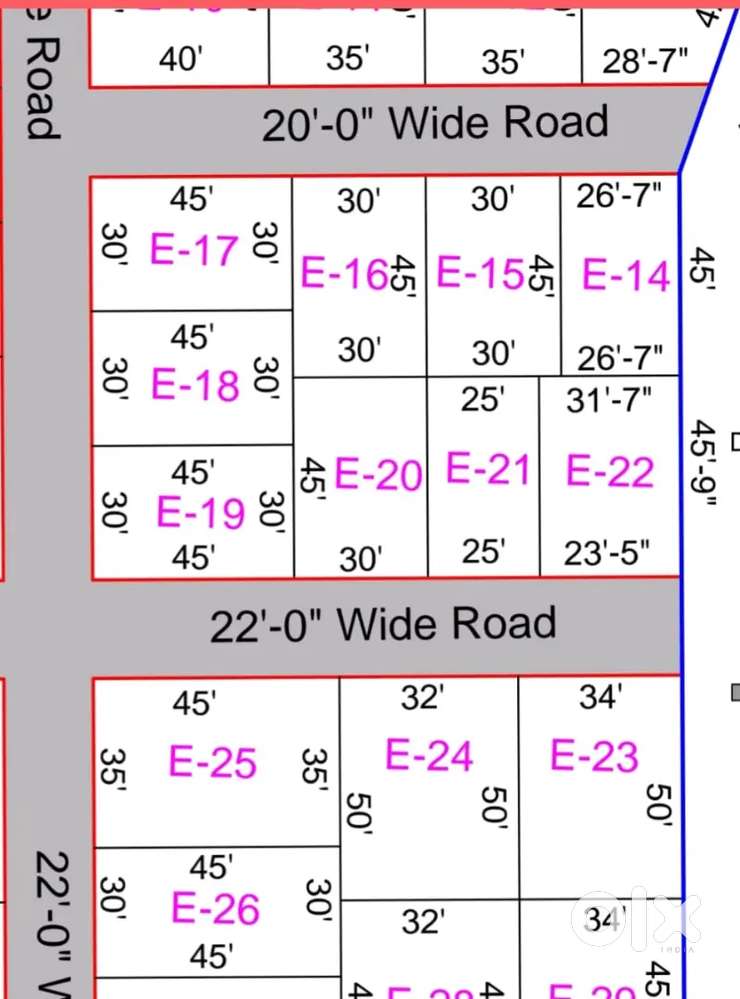 East Facing Double Side 22 Road Plot 10 Lac/Biswa Sale kheri Doiwala