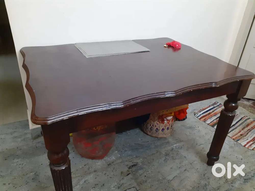 Teakwood dining table with 4 chairs