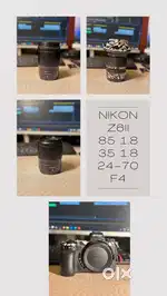 Nikon z6 ii 85 1.8 mm 35 mm 1.8 24-70. F4