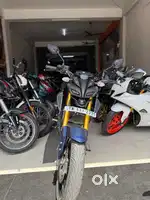 YAMAHA MT-15 V2 Mettalic Blue 2024 Akropovic Exhaust