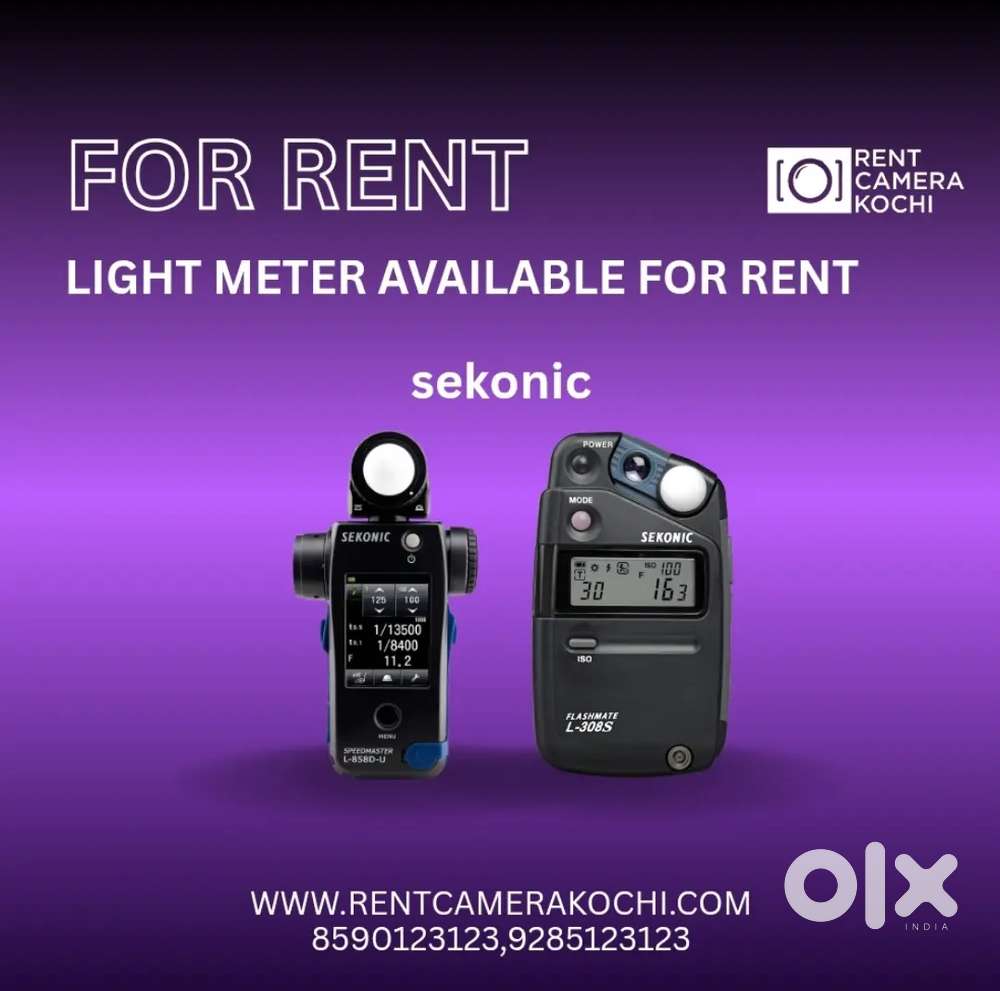SEKONIC LIGHT METER AVAILABLE FOR RENT