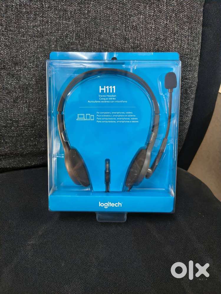 LOGITECH H111 wired headphones with mic -brand new bulk products