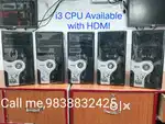 I3 CPU, Available,Ram DDR3 4GB,HDD 250 GB , with HDMI /VGA port