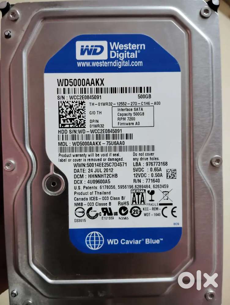 Western Digital hardisc 500 GB