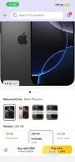 Iphone 16 Pro Black Titanium 256 GB